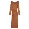 Amber – Langes Kleid aus Crêpe-Jersey Amber – Langes Kleid aus Crêpe-Jersey