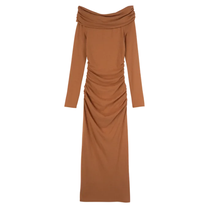 Amber – Langes Kleid aus Crêpe-Jersey Amber – Langes Kleid aus Crêpe-Jersey