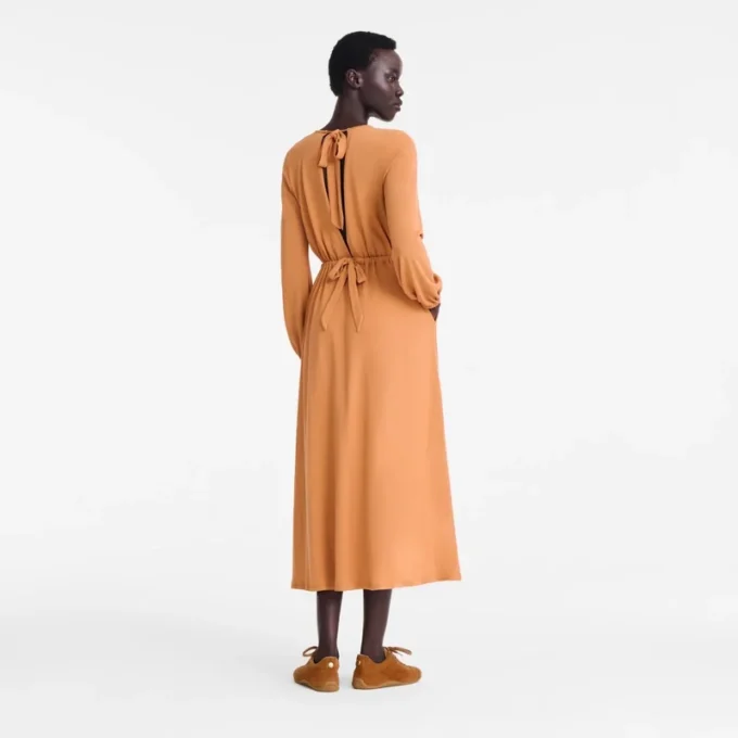 Amber – Langes Kleid aus Crêpe-Jersey Amber – Langes Kleid aus Crêpe-Jersey