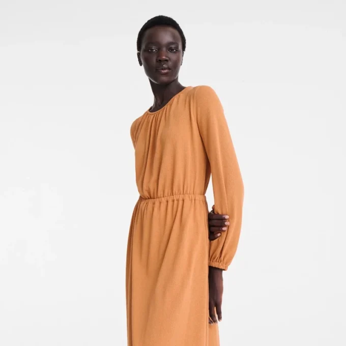 Amber – Langes Kleid aus Crêpe-Jersey Amber – Langes Kleid aus Crêpe-Jersey