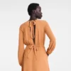Amber – Langes Kleid aus Crêpe-Jersey Amber – Langes Kleid aus Crêpe-Jersey