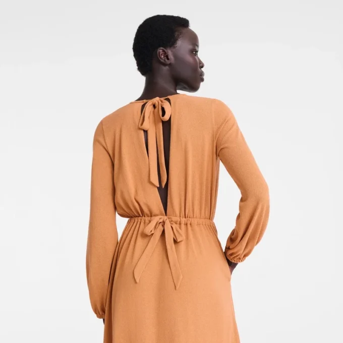 Amber – Langes Kleid aus Crêpe-Jersey Amber – Langes Kleid aus Crêpe-Jersey