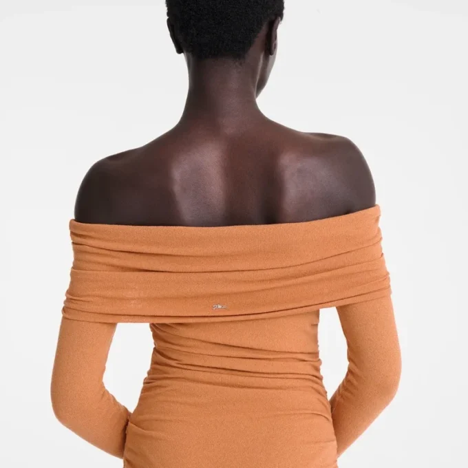 Amber – Langes Kleid aus Crêpe-Jersey Amber – Langes Kleid aus Crêpe-Jersey