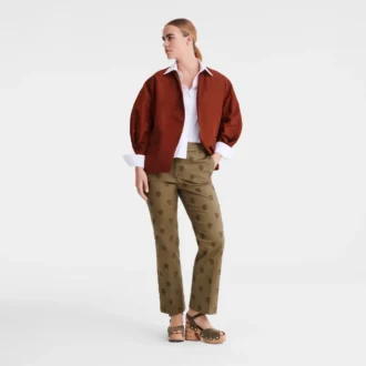 Chestnut – Kimonojacke aus technischem Taft