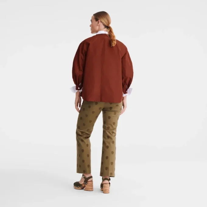 Chestnut – Kimonojacke aus technischem Taft