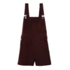 Aubergine – Leder-Jumpsuit