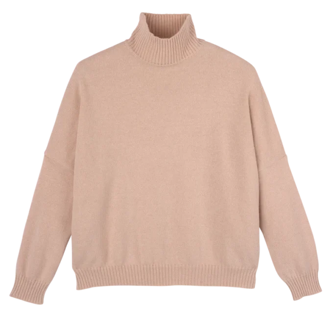 Ballerina – Strickpullover mit hohem Kragen Ballerina – Strickpullover mit hohem Kragen