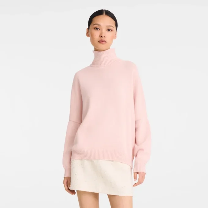 Ballerina – Strickpullover mit hohem Kragen Ballerina – Strickpullover mit hohem Kragen