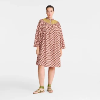 Bark – Kleid aus Vichy-Jacquard