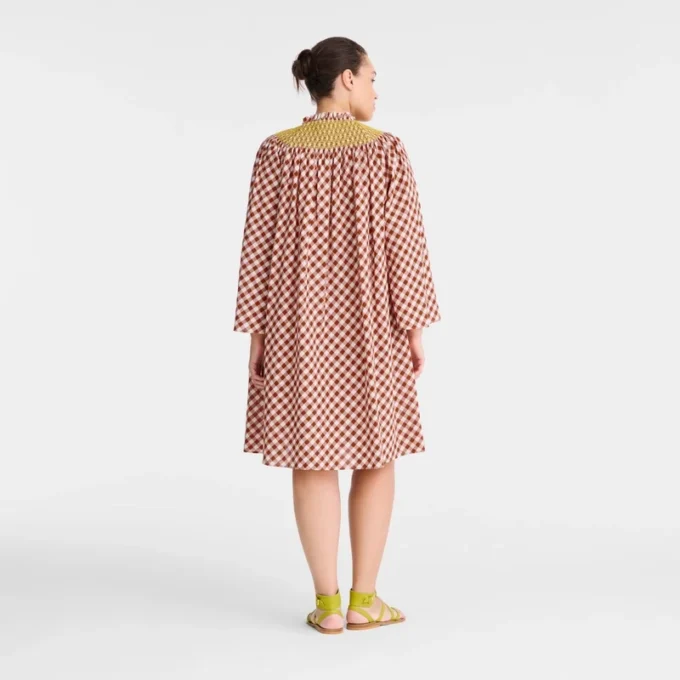 Bark – Kleid aus Vichy-Jacquard