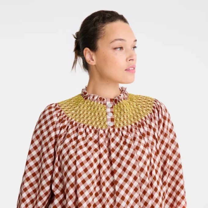 Bark – Kleid aus Vichy-Jacquard