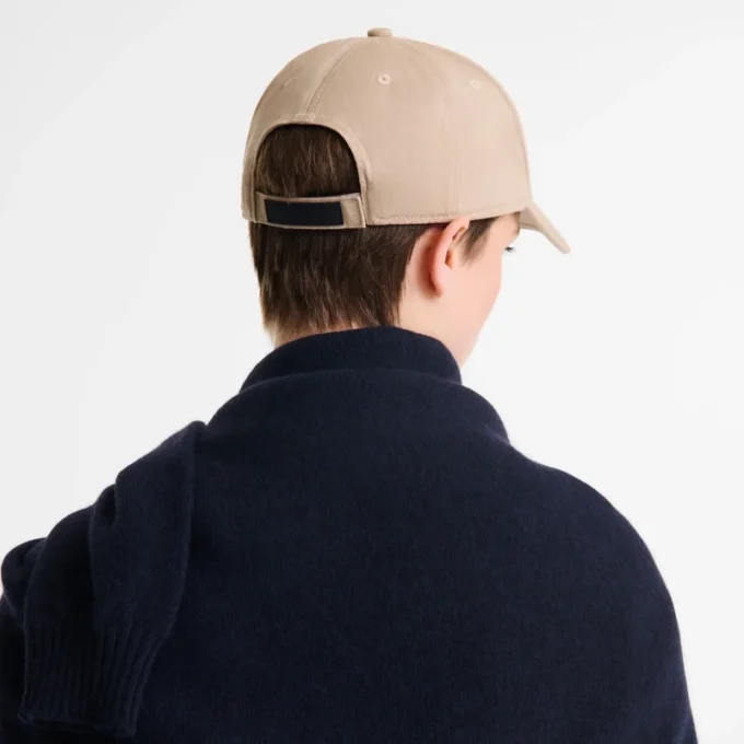 Beige – Bio-Baumwolle Einfarbige Kappe