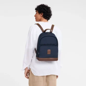 Blau – Recycelter Canvas-Rucksack Boxford