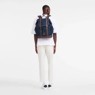 Blau – Recycelter Canvas-Rucksack Boxford