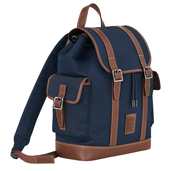 Blau – Recycelter Canvas-Rucksack Boxford Blau – Recycelter Canvas-Rucksack Boxford