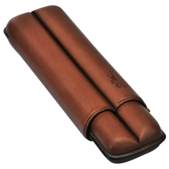 Braun – Leder-Zigarrenetui