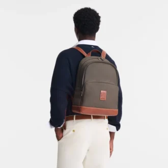 Braun – Recycelter Canvas-Rucksack Boxford