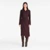 Burgunderrot – Kreppkleid