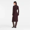 Burgunderrot – Kreppkleid