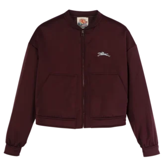 Burgunderrot – Satinjacke