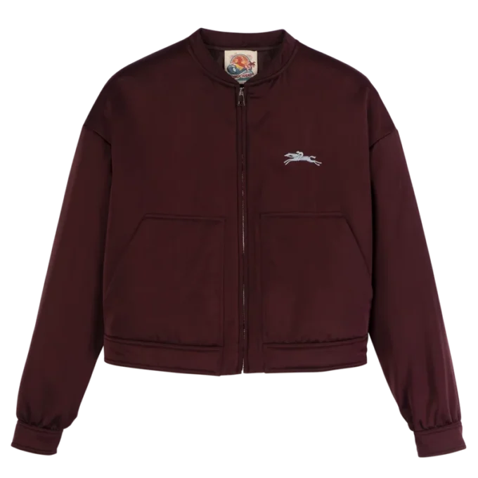 Burgunderrot – Satinjacke