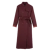 Burgunderrot – Wasserabweisender Trenchcoat aus technischem Canvas