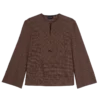 Cashew – Jacquard-Baumwollbluse Cashew – Jacquard-Baumwollbluse