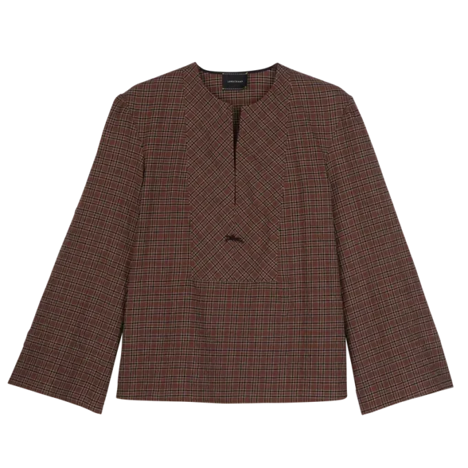 Cashew – Jacquard-Baumwollbluse Cashew – Jacquard-Baumwollbluse