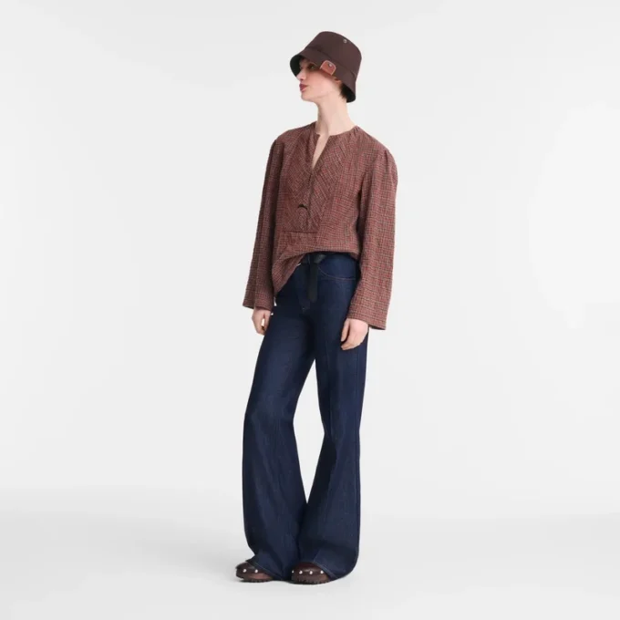 Cashew – Jacquard-Baumwollbluse Cashew – Jacquard-Baumwollbluse