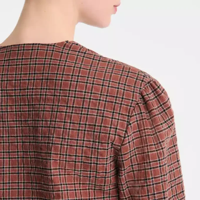 Cashew – Jacquard-Baumwollbluse Cashew – Jacquard-Baumwollbluse
