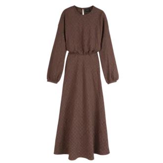 Cashew – Jacquard-Baumwollkleid
