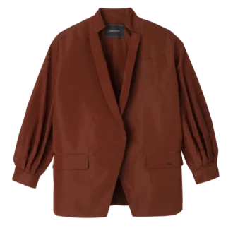 Chestnut – Kimonojacke aus technischem Taft