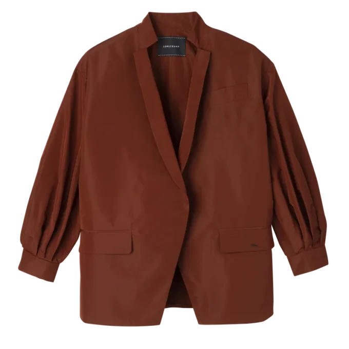 Chestnut – Kimonojacke aus technischem Taft