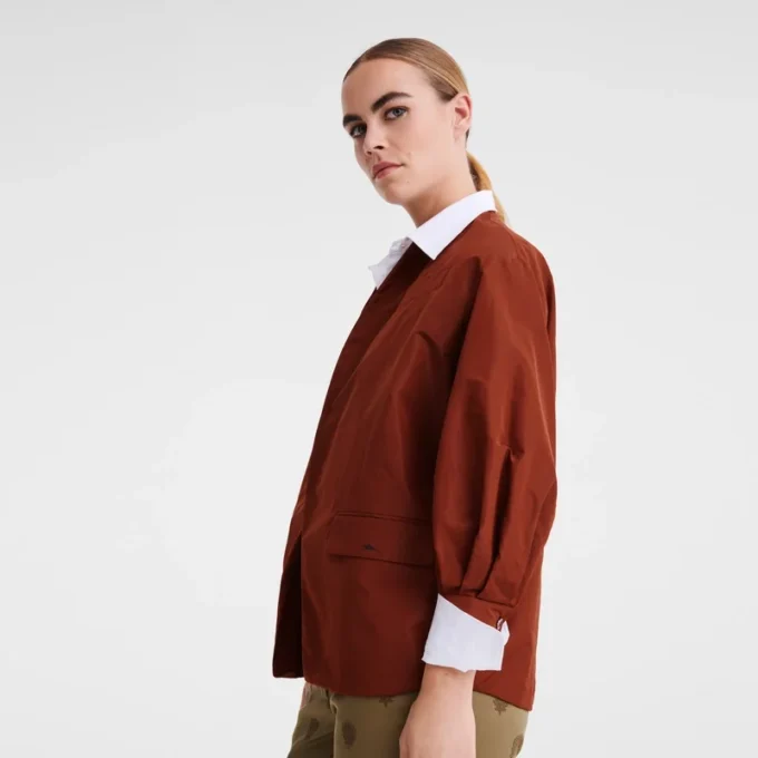 Chestnut – Kimonojacke aus technischem Taft