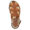 Cognac – Ledersandalen mit Schatteneffekt