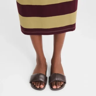 Ebony – Leder-Pantoletten Roseau