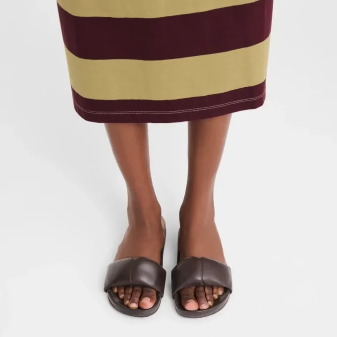 Ebony – Leder-Pantoletten Roseau