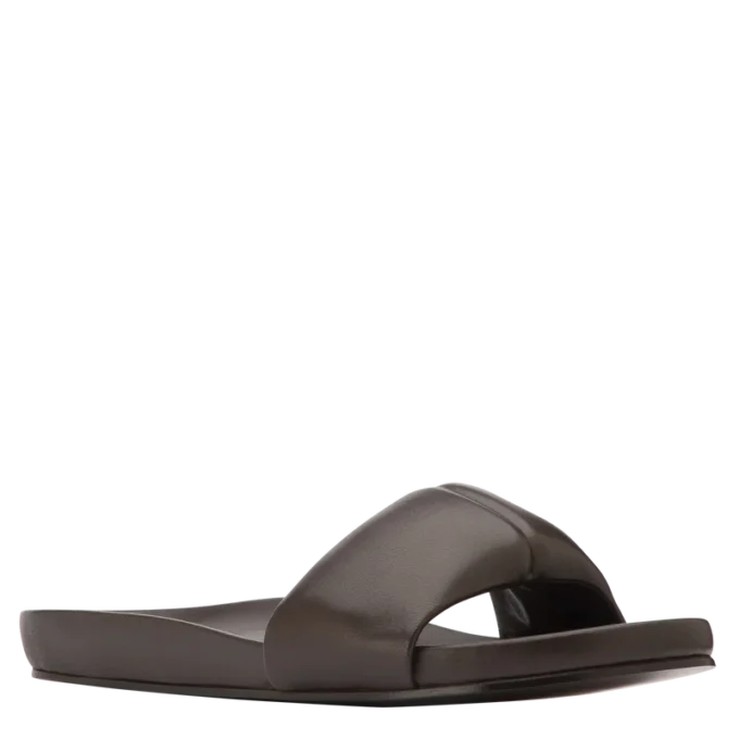 Ebony – Leder-Pantoletten Roseau