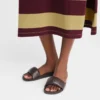 Ebony – Leder-Pantoletten Roseau