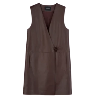 Ebony – Ärmellose Lederjacke