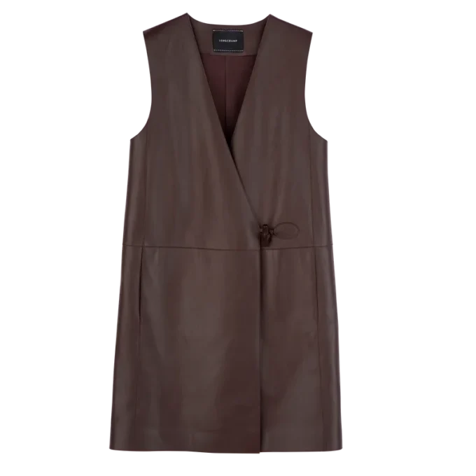 Ebony – Ärmellose Lederjacke Ebony – Ärmellose Lederjacke