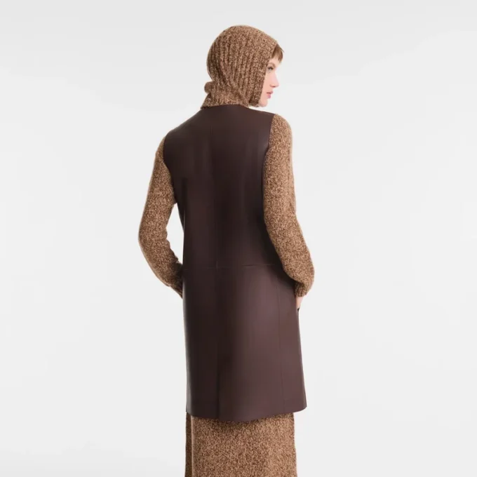 Ebony – Ärmellose Lederjacke Ebony – Ärmellose Lederjacke