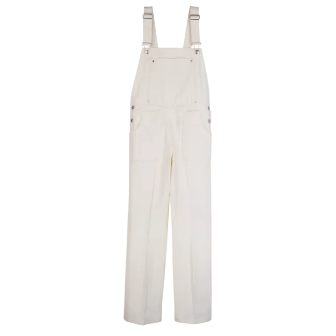 Ecru – Baumwoll-Jumpsuit