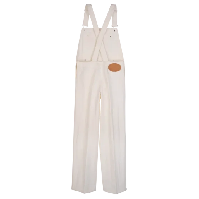 Ecru – Baumwoll-Jumpsuit