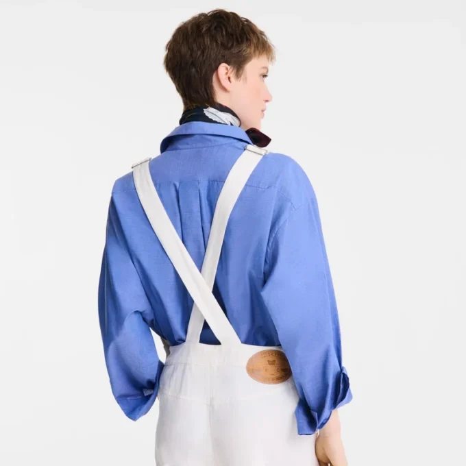 Ecru – Baumwoll-Jumpsuit