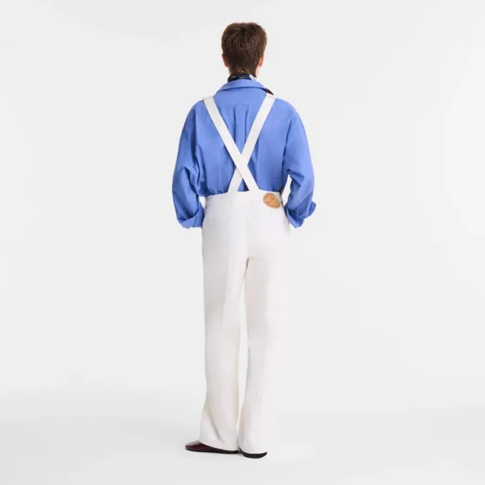 Ecru – Baumwoll-Jumpsuit