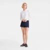 Ecru – Fließende Kreppbluse Ecru – Fließende Kreppbluse