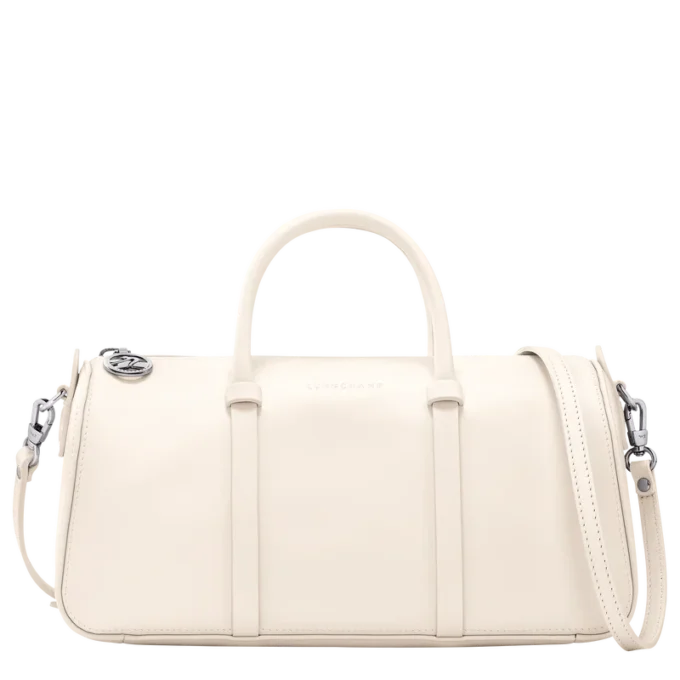 Ecru – Handtasche Daylong M aus Leder