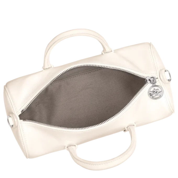 Ecru – Handtasche Daylong M aus Leder