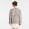 Ecru – Jacquard-Baumwollbluse Ecru – Jacquard-Baumwollbluse
